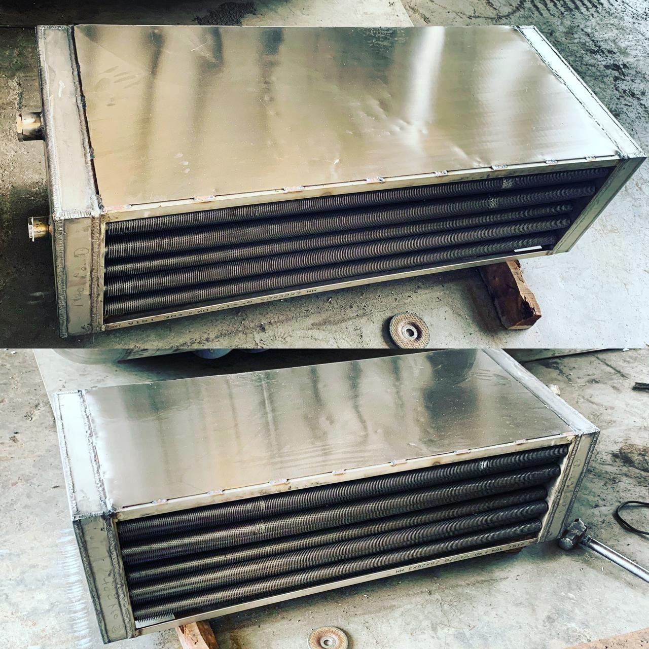 SS finned tube heat exchanger / air heater